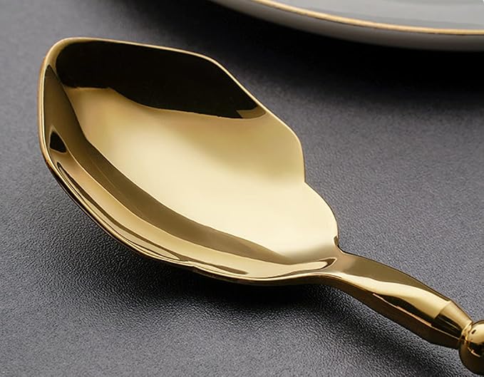 Gold Silverware Set for 10 Durable 18/10 Stainless Steel Flatware Set Creative Styles 40 Piece Modern Cutlery Tableware Utensils Set for Home Kitchen Wedding Restaurant Knives forks and Spoons