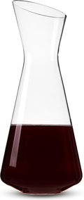 Spiegelau Style Crystal Wine Decanter, Elegant Carafe for Red and White Wine, Modern Glass Pitcher for Wedding Gifts, Housewarming, Hosting Essentials, Home Bar, 33 oz (1 L), Set of 1