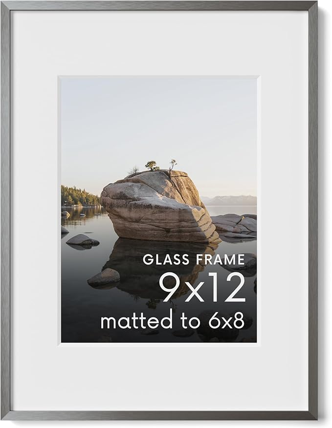 HAUS AND HUES 1.1x1.6 Gray 9x12 Glass 1