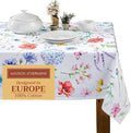 Maison d' Hermine Table Cloth Rectangle Table 100% Cotton 54 x 72 Inches Tablecloth Reusable Decorative for Dining Room Farmhouse Home Valentines Day Decorations Spring Summer - Just Floral