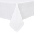 Hiasan Faux Linen Rectangle Tablecloth - Wrinkle and Stain Resistant Washable Table Cloth for Kitchen Dining Room Holiday Table Cover for Party Dinner, White, 70 x 140 Inch