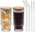 Hobnail Drinking Glasses Vintage Glassware SetVintage Glassware Set (CLEAR)