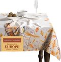 Maison d' Hermine Table Cloth Rectangle Table 100% Cotton 54 x 72 Inches Fall Tablecloth Reusable Everyday Use for Thanksgiving Christmas Decorations Dining Farmhouse Party (Oak Leaves)