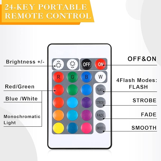 Riakrum 4 Pieces Wood LED Display Light Base Crystal Display Base Stand Remote Control Round 16 Lighting Modes Wooden Lighted Holder Colorful Pedestal for Crystal Glass Resin Ball(Black)