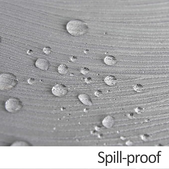 maxmill Jacquard Table Cloth Waving Pattern Water Proof Wrinkle Free Heavy Weight Soft Tablecloth Decorative Fabric Table Cover for Outdoor and Indoor Use Rectangular 60 x 104 Inch Light Grey