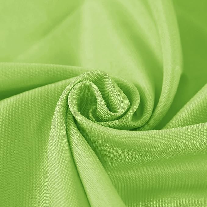 Fokitut 2 Pack Waterproof Round Tablecloth, 120 Inch, Stain Resistant and Wrinkle Polyester Table Cloth, Fabric Table Cover for Kitchen Dining, Wedding, Party, Holiday Dinner-Apple Green