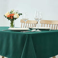 maxmill Christmas Tablecloth Stain Resistant Waterproof Wrinkle Resistant Spillproof Washable Weaved Texture Table Cloth for Dining Room, Holiday Dinner, Rectangle 60 x 140 Inch, Hunter Green