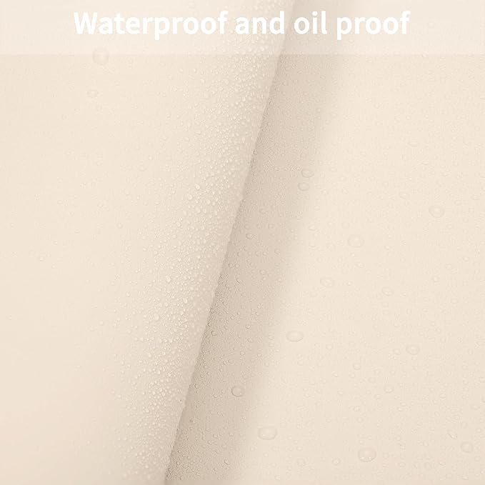 Leather Table Cover,1.8mm Thick,30x48 Inch Desk Cover,Large Desk Mat,Table Protector,Table Cover Protector,Kitchen Table Cover,Dining Table Mat,(Beige+Light Gray,30x48)