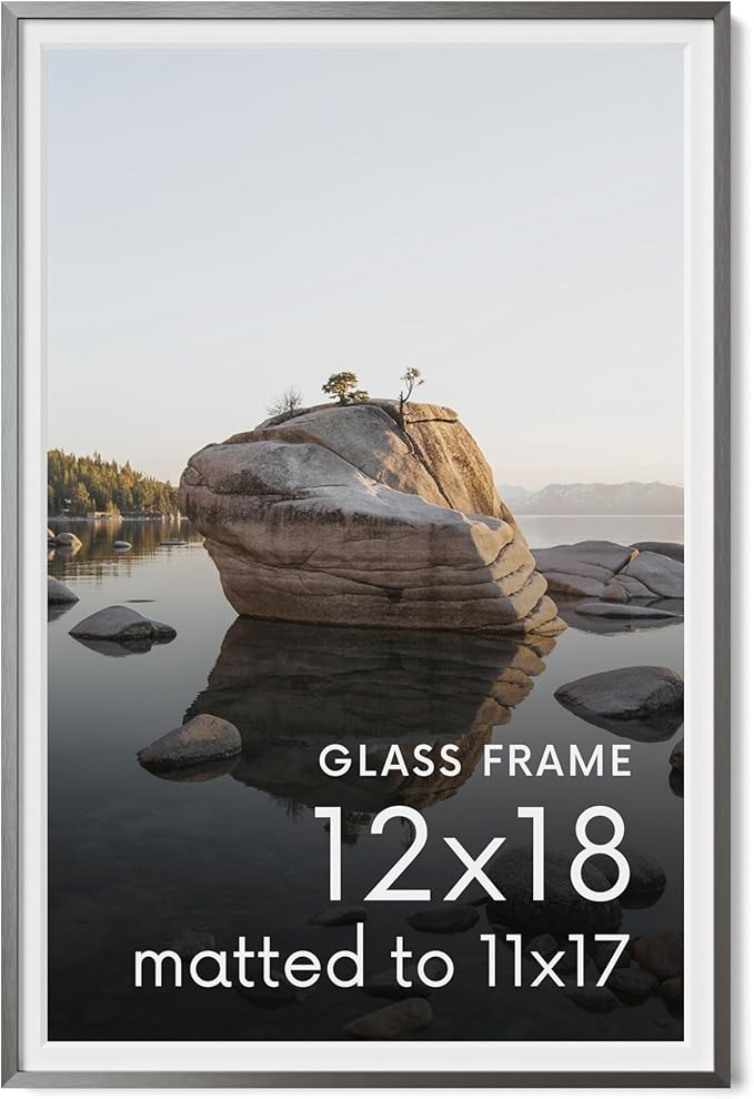 HAUS AND HUES 1.1x1.6 Gray 12x18 Glass 1