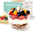 Trifle Bowl with Lids, 135oz Glass Serving Bowls, BPA-Free Borosilicate Salad & Fruit Bowls, Airtight Food Storage Containers, Ideal for Layered Desserts & Holiday Parties