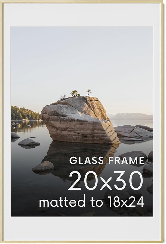 HAUS AND HUES 0.7x2.0 Gold 20x30 Glass 1