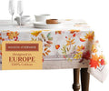 Maison d' Hermine Table Cloth Rectangle Table 100% Cotton 60 x 90 Inches Fall Tablecloth Reusable Everyday Use for Thanksgiving Christmas Decorations Dining Farmhouse Party (Amarante)