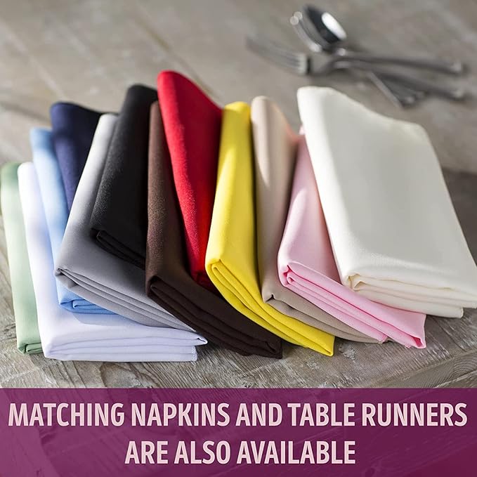 LA Linen Polyester Poplin Washable Rectangular Tablecloth, Stain and Wrinkle Resistant Table Cover 60x102, Fabric Table Cloth for Dinning, Kitchen, Party, Holiday 60 by 102-Inch, Sage
