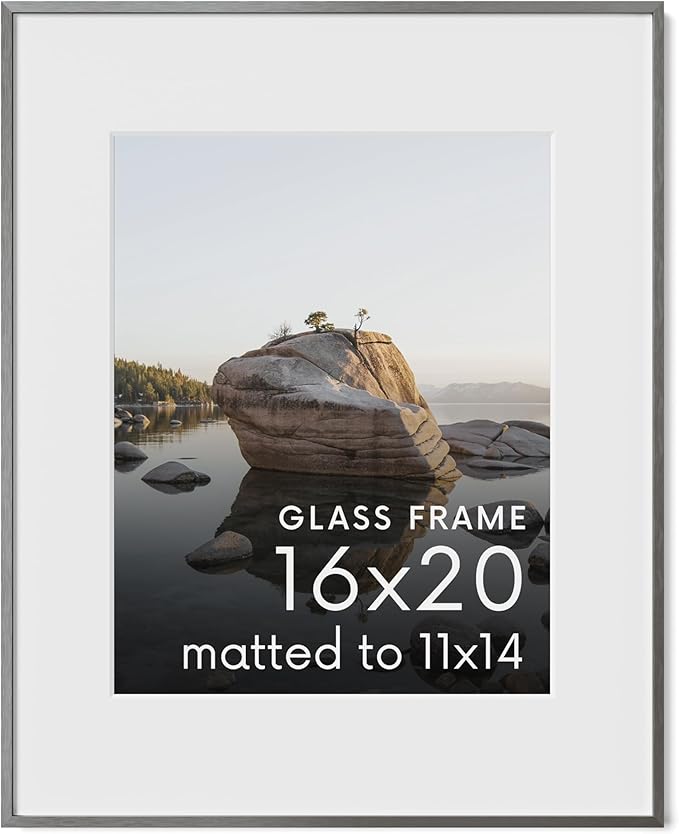 HAUS AND HUES 1.1x1.6 Gray 16x20 Glass 1
