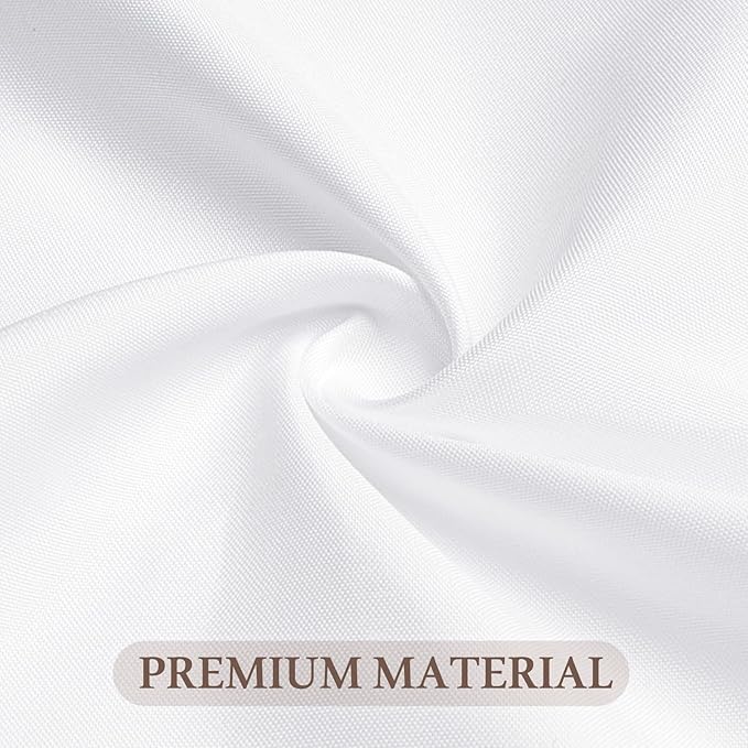 8 Pack Round Tablecloth 108 Inch White Table Cloth for Round Tables, Washable Polyester Tablecloth Stain and Wrinkle Resistant Decorative Table Cover for Wedding Party Dining Banquet