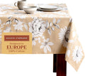 Maison d' Hermine Table Cloth Rectangle Table 100% Cotton 54 x 72 Inches Fall Tablecloth Reusable Everyday Use for Thanksgiving Christmas Decorations Dining Farmhouse Party (Pretty Autumn)