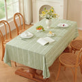 Zobesta Square Tablecloth Sage Green 53 x 53 Inch, Cotton Green Table Cloths Square, Washable Farmhouse Boho Tablecloths for Party, Holiday, Picnic, Dining, Outdoor,Fall