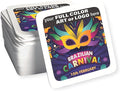 B.E. Green Custom Coasters - Pulpboard Personalized Coasters for Drinks - Full Color Print - Reusable & Absorbent - Beverage Coaster - Promotional Events & Celebrations - Pack of 50 - Square, 4"x 4"