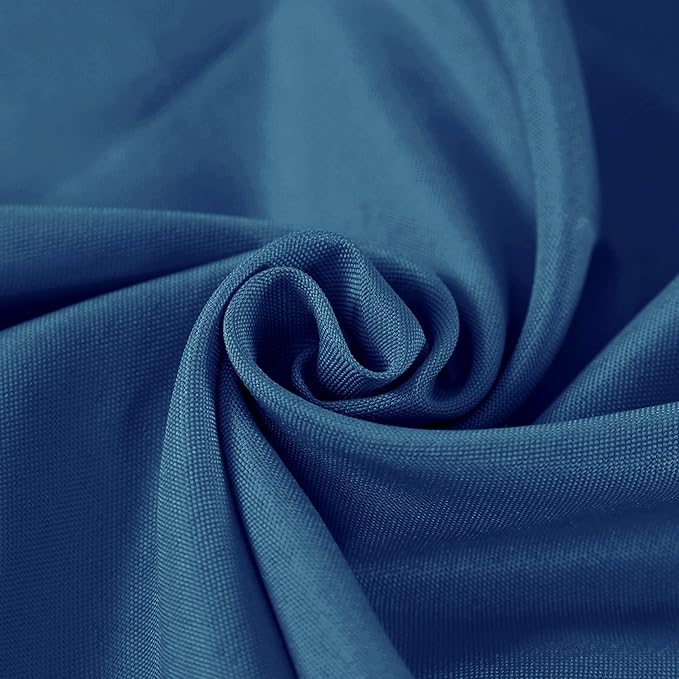 Fokitut 2 Pack Waterproof Rectangle Tablecloth, 90x132 Inch,Stain Resistant and Wrinkle Polyester Table Cloth, Fabric Table Cover for Kitchen Dining, Wedding, Party, Holiday Dinner-Mediterranean Blue