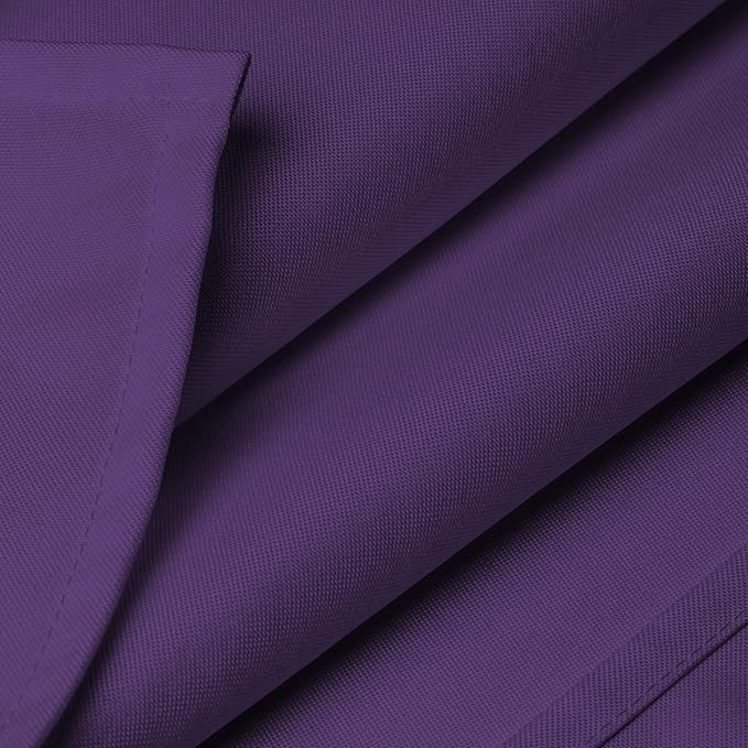 Lann's Linens 70 x 120 Inch Rectangular Tablecloth, Washable Polyester Fabric Table Cloth for Dining Tables, Parties, Restaurants, Weddings - Purple