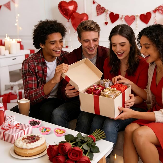 12PCS 3.2inch Heart Shaped Bowl Heart Bowl For Candy Lovers, Office Desk Decor, Home Snack Display, Valentine'S Day, Wedding Celebrations, Birthday Parties,Family Kitchen Use