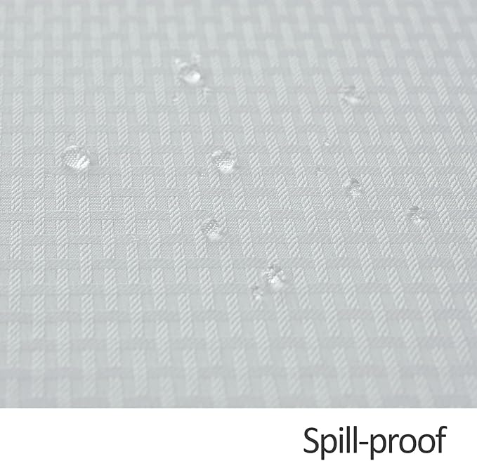 maxmill Weaved Texture Tablecloth Water Resistance Antiwrinkle Spillproof Soft Washable Table Cloth for Dining Room, Buffet Banquet Parties Holiday Dinner, Rectangular 60 x 108 Inch, White