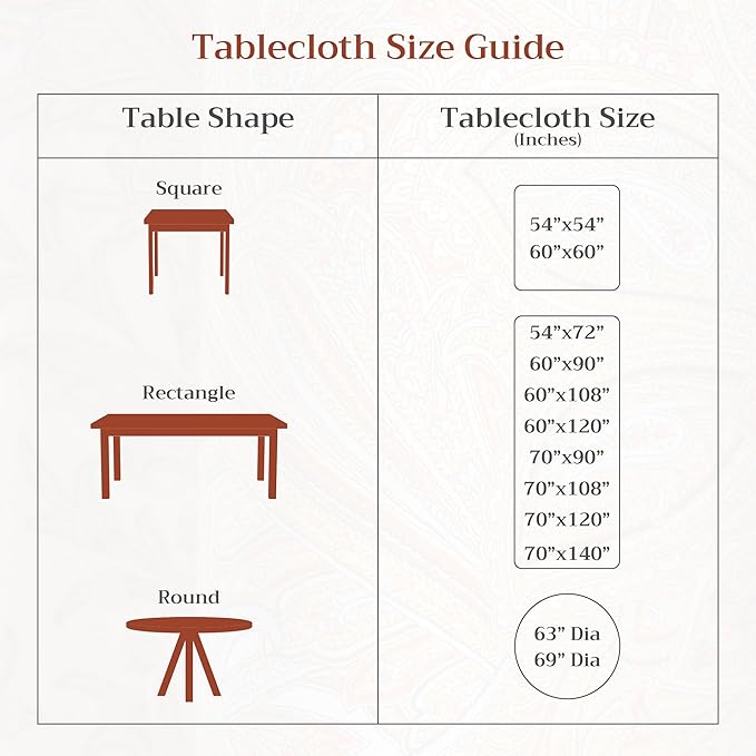 Maison d' Hermine Table Cloth Round Table 100% Cotton 69 Round Inches Tablecloth Reusable Decorative for Dining Room Farmhouse Home Valentines Day Decorations Spring Summer - Mandala