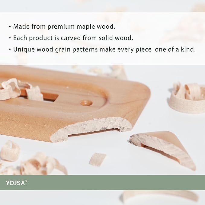 Double Light Switch Cover Plate Decorative Maple Wood Outlet Covers For Light Switches And Outlets