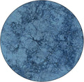 Round Tablecloth, Marble Tablecloth for Side Table, Abstract Crack Pattern, Fit Round Tables 44inch Diameter, Buffet Table/Parties/Holiday Dinner, Blue