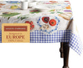 Maison d' Hermine Table Cloth Rectangle Table 100% Cotton 70 x 120 Inches Tablecloth Reusable Decorative for Dining Room Farmhouse Home Valentines Day Decorations Spring Summer - Gourmand