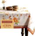 Maison d' Hermine Table Cloth Rectangle Table 100% Cotton 60 x 120 Inches Fall Tablecloth Reusable Everyday Use for Thanksgiving Christmas Decorations Dining Farmhouse Party (Kelim - Prairie)