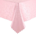 Smiry Rectangle Table Cloth, Waterproof Heavy Duty Vinyl Tablecloths, Wipeable Washable Table Cover for Kitchen, Valentines & Dining Room (Pink, 52" X 70")