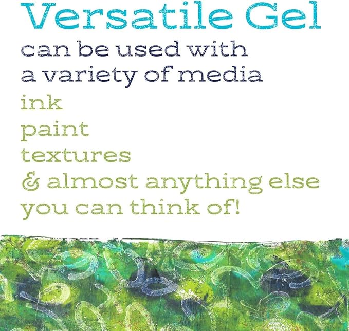 Gel Press Monoprinting Print Plates – 8” X 10” + 5” X 7” Gel Plate Value Pack - Gelli Plates - Reusable Gel Printing Plates for Press Art for Card Making, Scrapbooking, Arts and Crafts