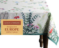 Maison d' Hermine Table Cloth Rectangle Table 100% Cotton 60 x 90 Inches Tablecloth Reusable Decorative for Dining Room Farmhouse Home Valentines Day Decorations Spring Summer - Tropiques