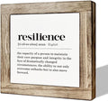 Resilience Definition Wood Block Sign - Motivational Office & Home Decor