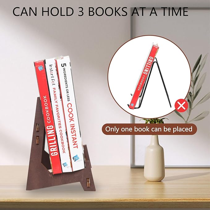 Plate Stands for Display,10 Inch wooden Plate Holder Display Stands,Frame holder stand for Book, Picture,plaque, Decorative Plate, Photo and Platter, Tabletop Art.(1 Pack )
