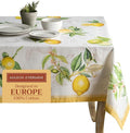 Maison d' Hermine Table Cloth Rectangle Table 100% Cotton 54 x 72 Inches Tablecloth Reusable Decorative for Dining Room Farmhouse Home Valentines Day Decorations Spring Summer - Limoncello