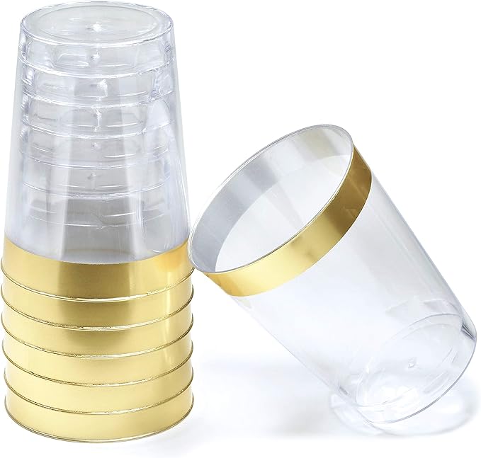 " OCCASIONS " 640pcs set (80 Guests)-Extra Heavyweight Vintage Wedding Disposable/Reusable Plastic Plates 80 x 11'' + 80 x 8.25''+Silverware+Cups+Napkins (Chateau Collection Ivory)