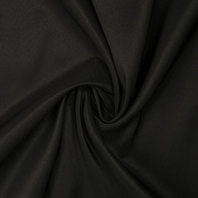 Gee Di Moda Round Tablecloth - 90 Inch Black Round Table Cloth for 30 to 60 Inch Round Tables - Heavy Duty Washable Fabric - for Buffet Table, Holiday Party, Dinner, Wedding & Baby Shower