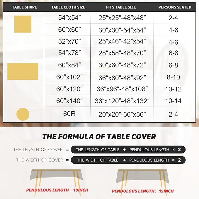 Smiry Rectangle Faux Linen Table Cloth, Waterproof Burlap Fabric Tablecloth, Washable Decorative Farmhouse Table Covers for Kitchen, Dining, Parties, 60x84, Teal