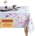 Maison d' Hermine Table Cloth Rectangle Table 100% Cotton 70 x 120 Inches Tablecloth Reusable Decorative for Dining Room Farmhouse Home Valentines Day Decorations Spring Summer - Blossoms in Spring