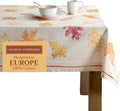 Maison d' Hermine Table Cloth Rectangle Table 100% Cotton 60 x 120 Inches Fall Tablecloth Reusable Everyday Use for Thanksgiving Christmas Decorations Dining Farmhouse Party (Colours of Autumn)