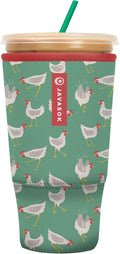 Sok It JavaSok Iced Coffee & Cold Soda Insulated Neoprene Cup Sleeve (Flew The Coop, XXLarge: 44-48oz)