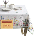 Maison d' Hermine Table Cloth Rectangle Table 100% Cotton 60 x 108 Inches Tablecloth Reusable Decorative for Dining Room Farmhouse Home Valentines Day Decorations Spring Summer - Printemps