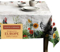 Maison d' Hermine Table Cloth Rectangle Table 100% Cotton 60 x 120 Inches Tablecloth Reusable Decorative for Dining Room Farmhouse Home Valentines Day Decorations Spring Summer - Basse Cour