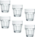 Bormioli Rocco Rock Bar Stackable Rocks Glasses, Set of 6, 9 1/4oz.