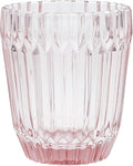Fortessa Archie Glass Drinkware, Double Old Fashioned (Set of 6), 12.5 Ounce, Pink
