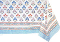 ATOSII Flora Bloom 100% Cotton Rectangle Boho Fall Tablecloth, Handblock Floral Table Cloth Linen for Kitchen Dining I Parties Wedding Outdoors Christmas Thanksgiving I 72 X 108 Inches I 8 Seater