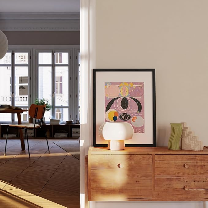 HAUS AND HUES 16x20 Picture Frame with Real Glass & Black American Oak Matted to 11x14 - Oak 16x20 Poster Frame - Includes Vertical & Horizontal Hang - Ideal for Home, Office (16x20 in)