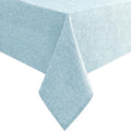 Hiasan Faux Linen Rectangle Tablecloth - Wrinkle and Stain Resistant Washable Table Cloth for Kitchen Dining Room Holiday Table Cover for Dinner, Lux Slate Blue, 90 x 156 Inch